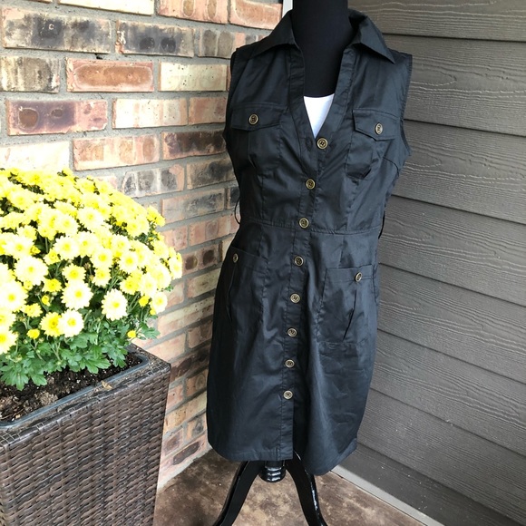 Dots Dresses & Skirts - NWT Dots Black shirt dress size M